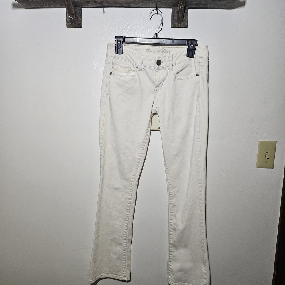 American Eagle White Denim Pants